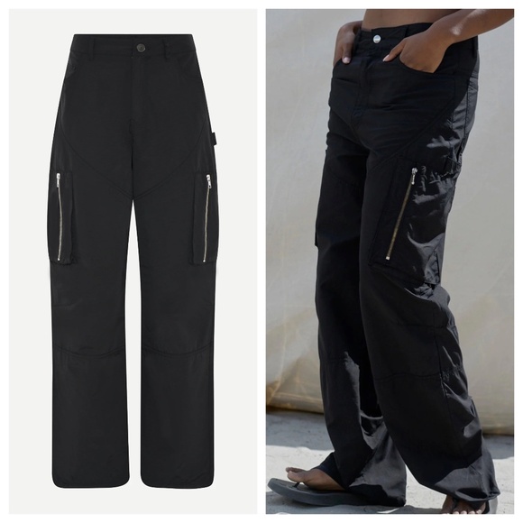 Birgitte Herskind Pants - NWT Birgitte Herskind Tilly Cargo Pants Black Y2K Grunge Women's Size 2